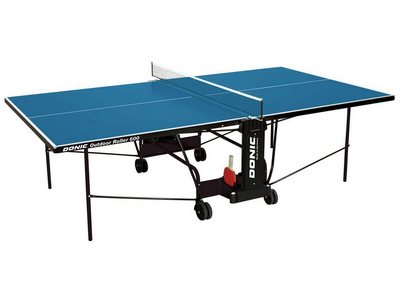 Складной теннисный стол OUTDOOR ROLLER 600 (синий/зеленый)